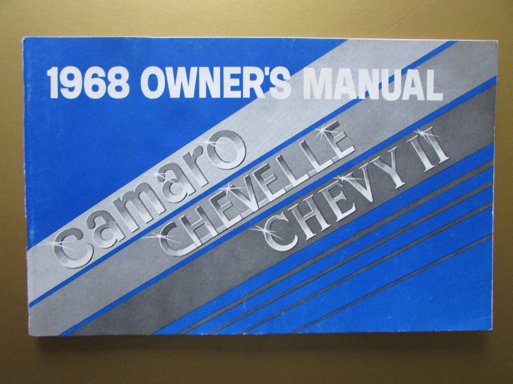 1968 Chevrolet Camaro/Chevelle/Chevy2 owner's manual, Engels, Ophalen of Verzenden