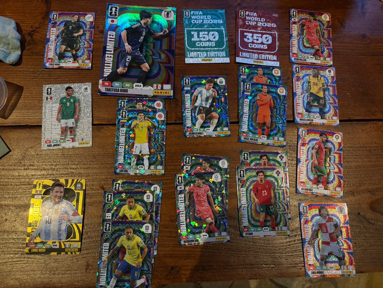 Panini wk 26 adrenalyn xl, Ophalen of Verzenden, Zo goed als nieuw, Meerdere plaatjes