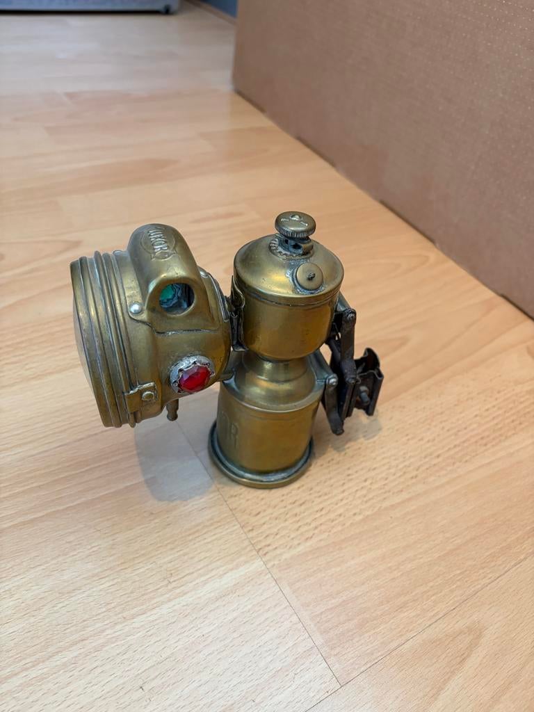Antieke Luxor carbid fietslamp, Ophalen of Verzenden