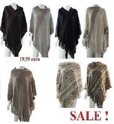 Poncho diverse kleuren en motief, Kleding | Dames, Verzenden, Nieuw, Maat 46/48 (XL) of groter, Overige kleuren