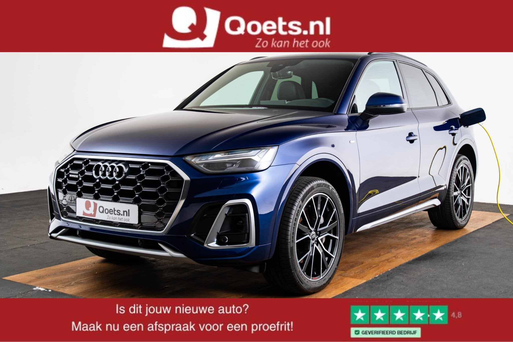 Audi Q5 50 TFSI e S edition Trekhaak - Privacy glas - Interi, Auto's, Audi, Automaat, 14 kWh, Gebruikt, 4 cilinders