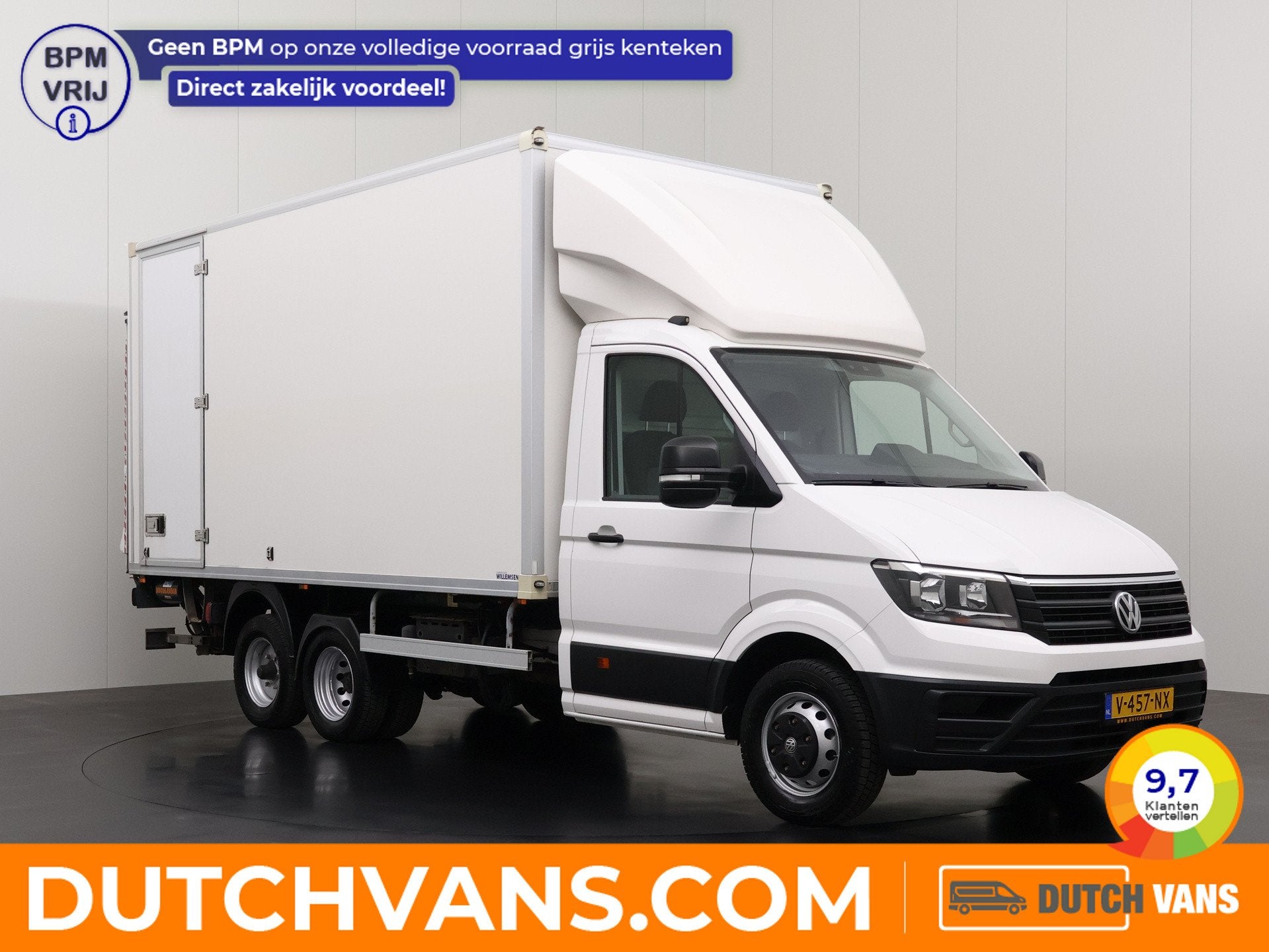 Volkswagen Crafter 2.0TDI 177PK BE Clixtar Bakwagen+Laadklep, Auto's, Automaat, Dealer onderhouden, Euro 6, 4 cilinders