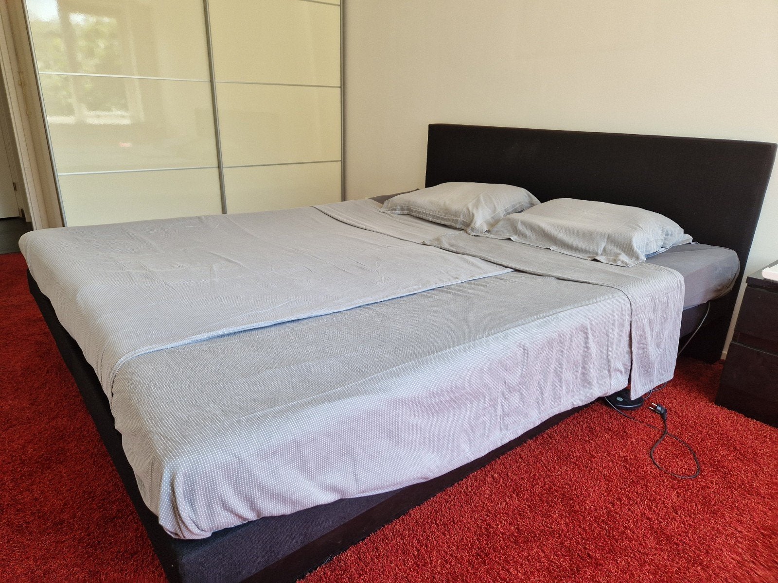 Poseidon waterbed 210x180 met 2 aparte waterzakken, Ophalen, 210 cm, Tweepersoons, 180 cm