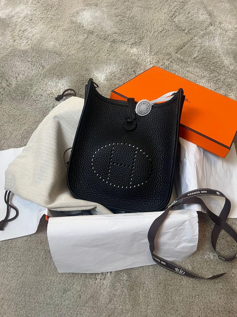 Hermes evelyne 16 noir, Ophalen of Verzenden, Nieuw, Zwart, Schoudertasje