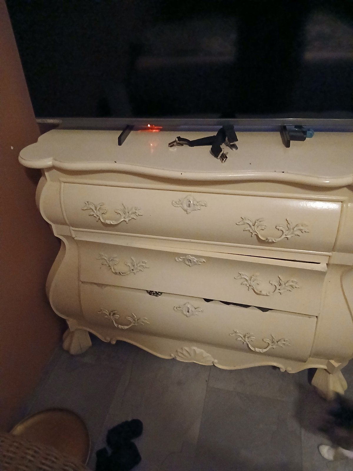 Barok kast, Ophalen, 50 tot 100 cm, 3 of 4 laden, Minder dan 100 cm
