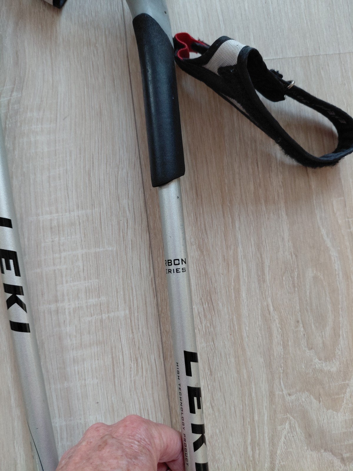 Nordic Walking stokken Leki, Sport en Fitness, Ophalen, Gebruikt, Wandelstok