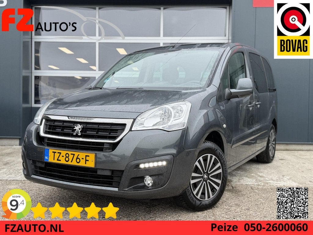 Peugeot Partner Tepee 1.2 PureTech Active - Airco - Cruise C, Auto's, Peugeot, Bedrijf, Te koop, Partner Tepee, ABS, Airbags, Airconditioning