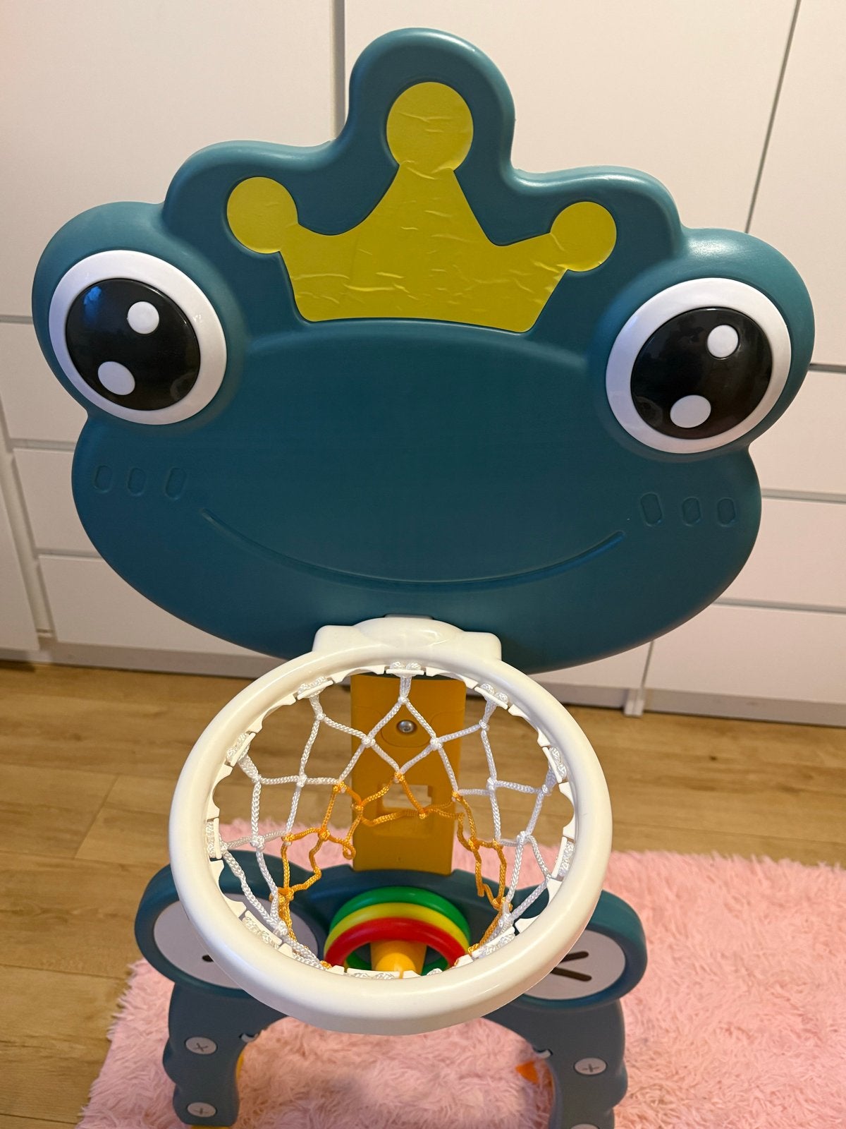 Leuke Kikker Basketbalring en Ringwerpspel voor Kinderen, Ophalen, Zo goed als nieuw
