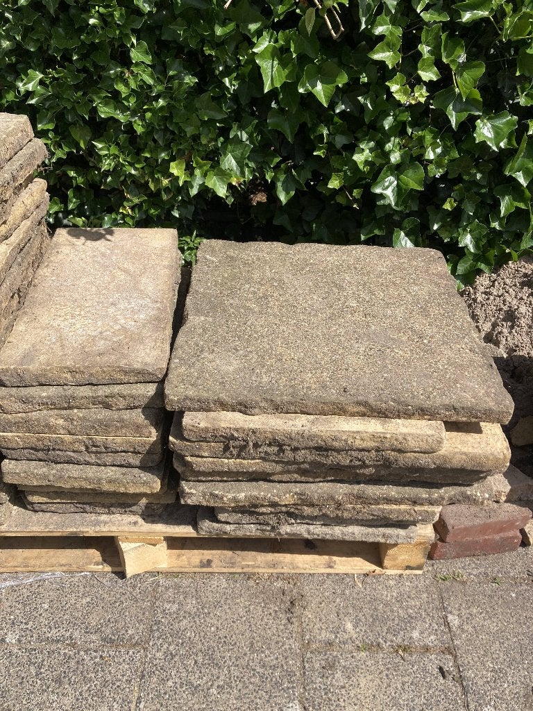 gratis tuin tegels / Free garden tiles, Tuin en Terras, Tegels en Klinkers, Ophalen, Gebruikt, 10 m² of meer, Beton