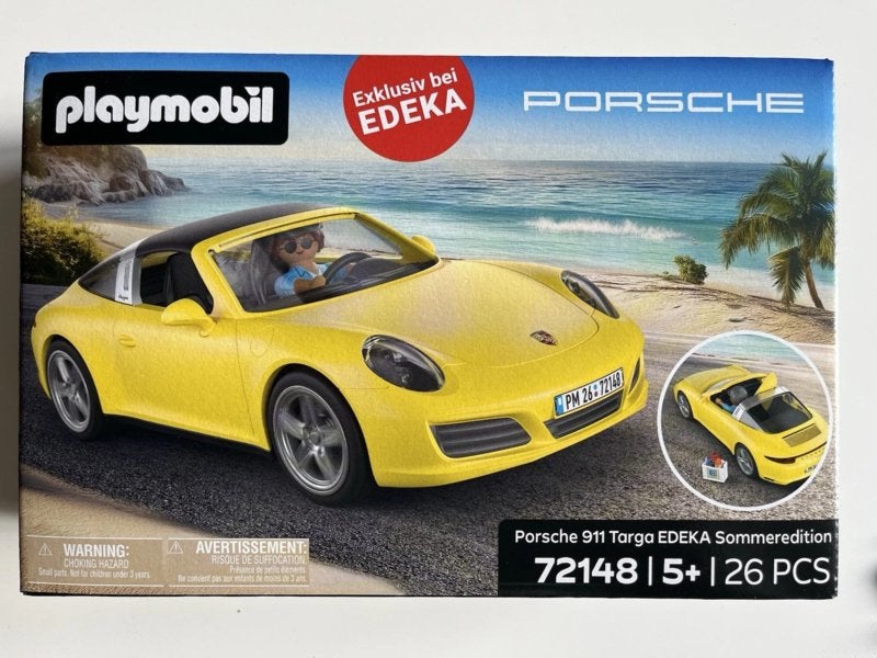 Playmobil Porsche 911 Targa 72148 Edeka Zomereditie, Complete set, Voertuig, Nieuw, Ophalen of Verzenden