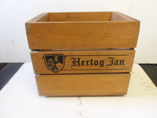 Hertog Jan bier kistje (nr.1) houten, Ophalen of Verzenden, Zo goed als nieuw, Overige typen, Hertog Jan