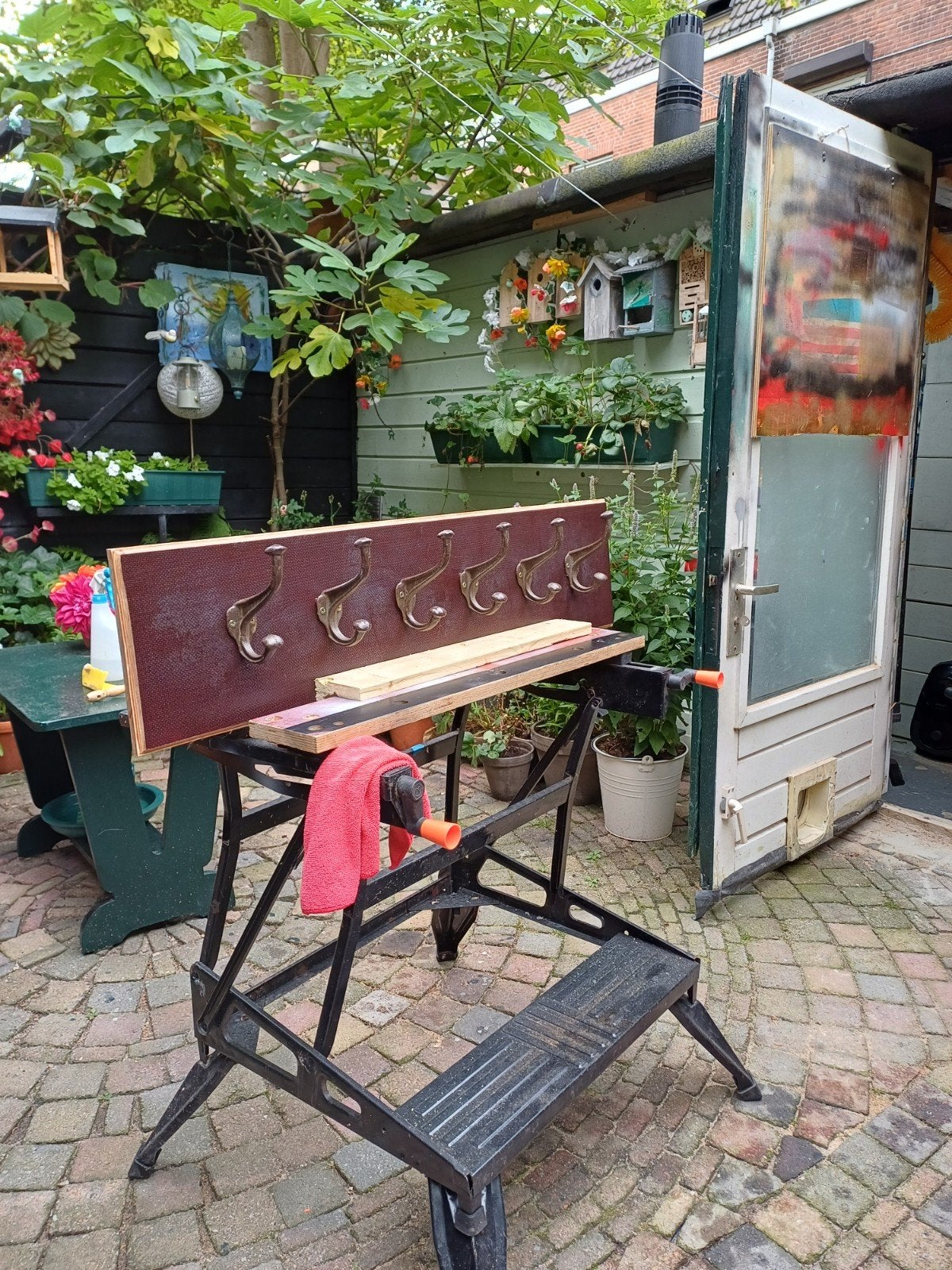 Robuuste wandkapstok met 6 haken, Huis en Inrichting, Woonaccessoires | Kapstokken, Wandkapstok, Overige materialen, 100 tot 150 cm