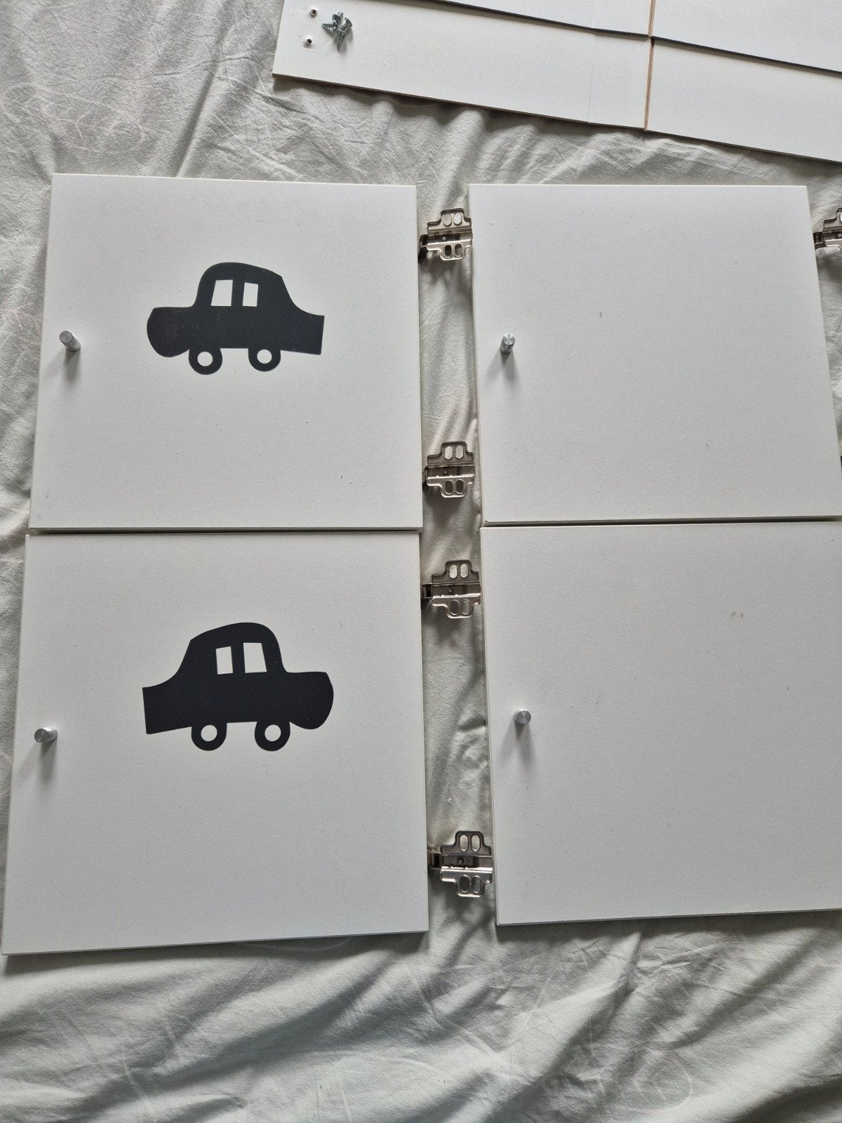 4 Kallax inzet deurtjes, Huis en Inrichting, Kasten | Boekenkasten, Ophalen of Verzenden, 25 tot 50 cm, Minder dan 50 cm, Minder dan 100 cm