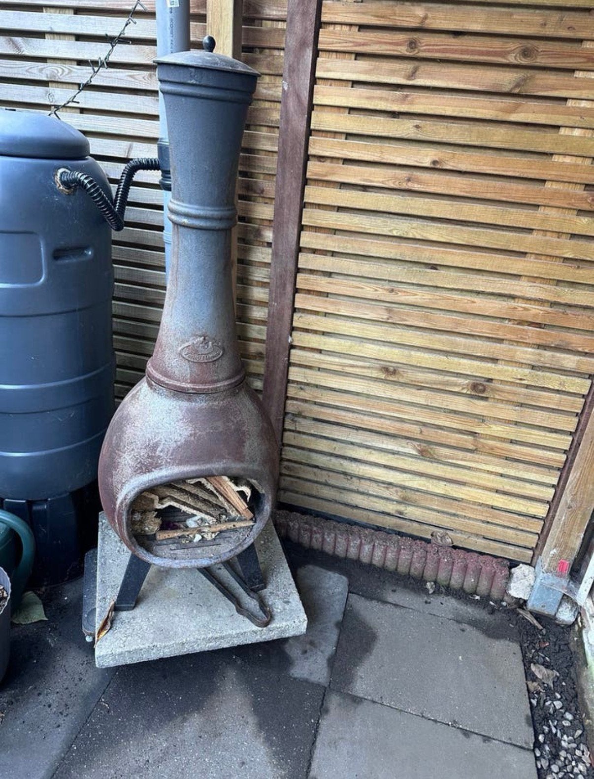 Gietijzeren Kachel (122cm)., Tuin en Terras, Ophalen, Zo goed als nieuw
