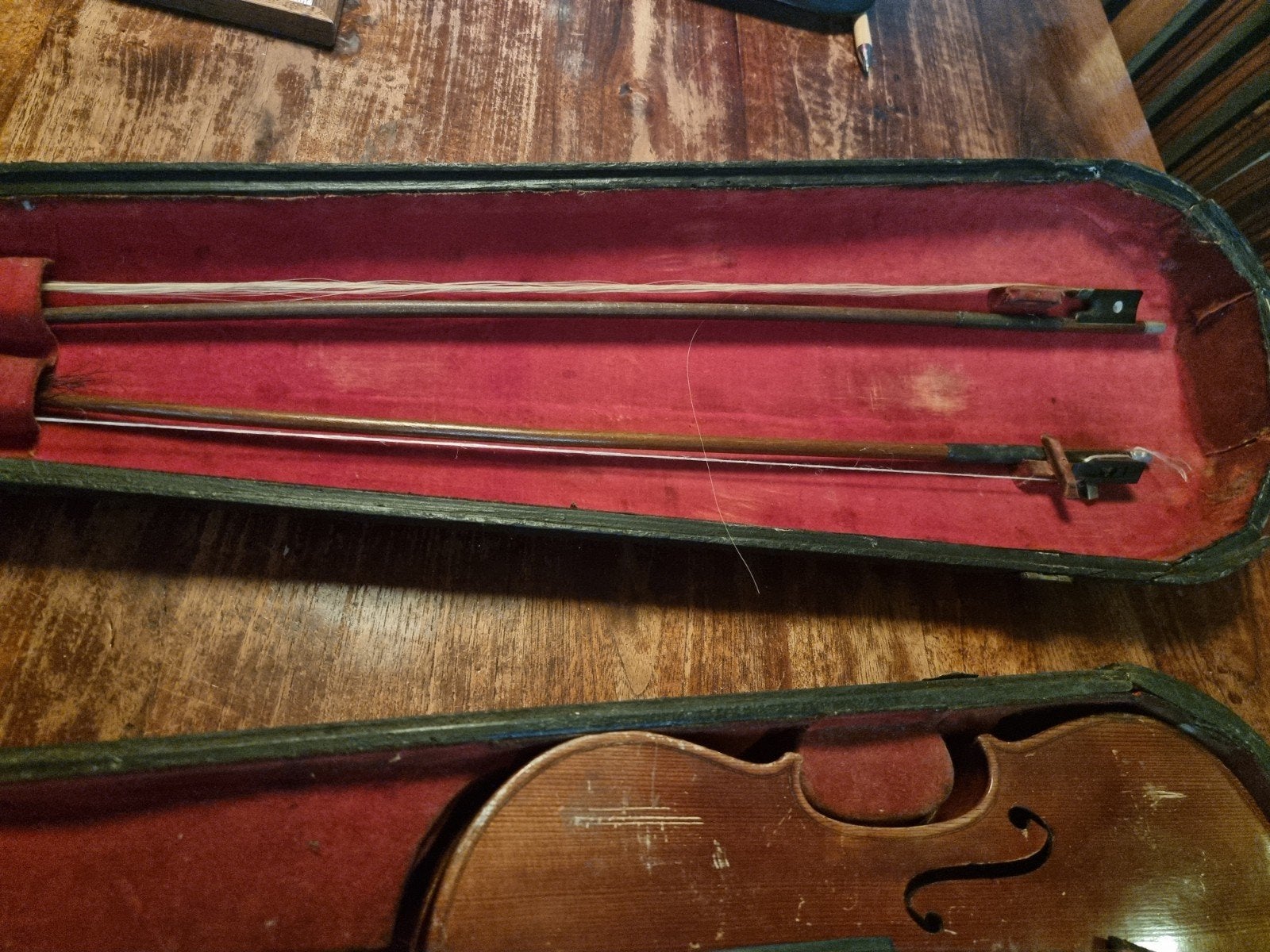 Viool Copy Stradivarius + Hill & Sons Koffer 100+ jaar oud, Ophalen of Verzenden, Gebruikt, 4/4-viool