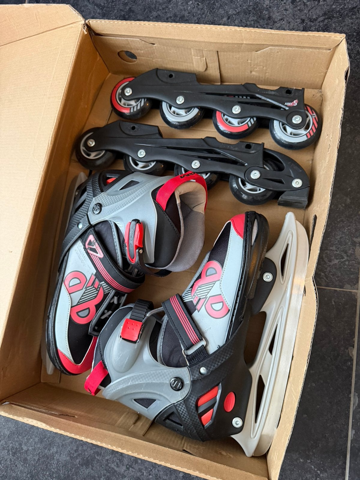 Nijdam skeelers en schaatsen in 1, Sport en Fitness, Ophalen of Verzenden, Zo goed als nieuw, IJshockeyschaatsen, Nijdam