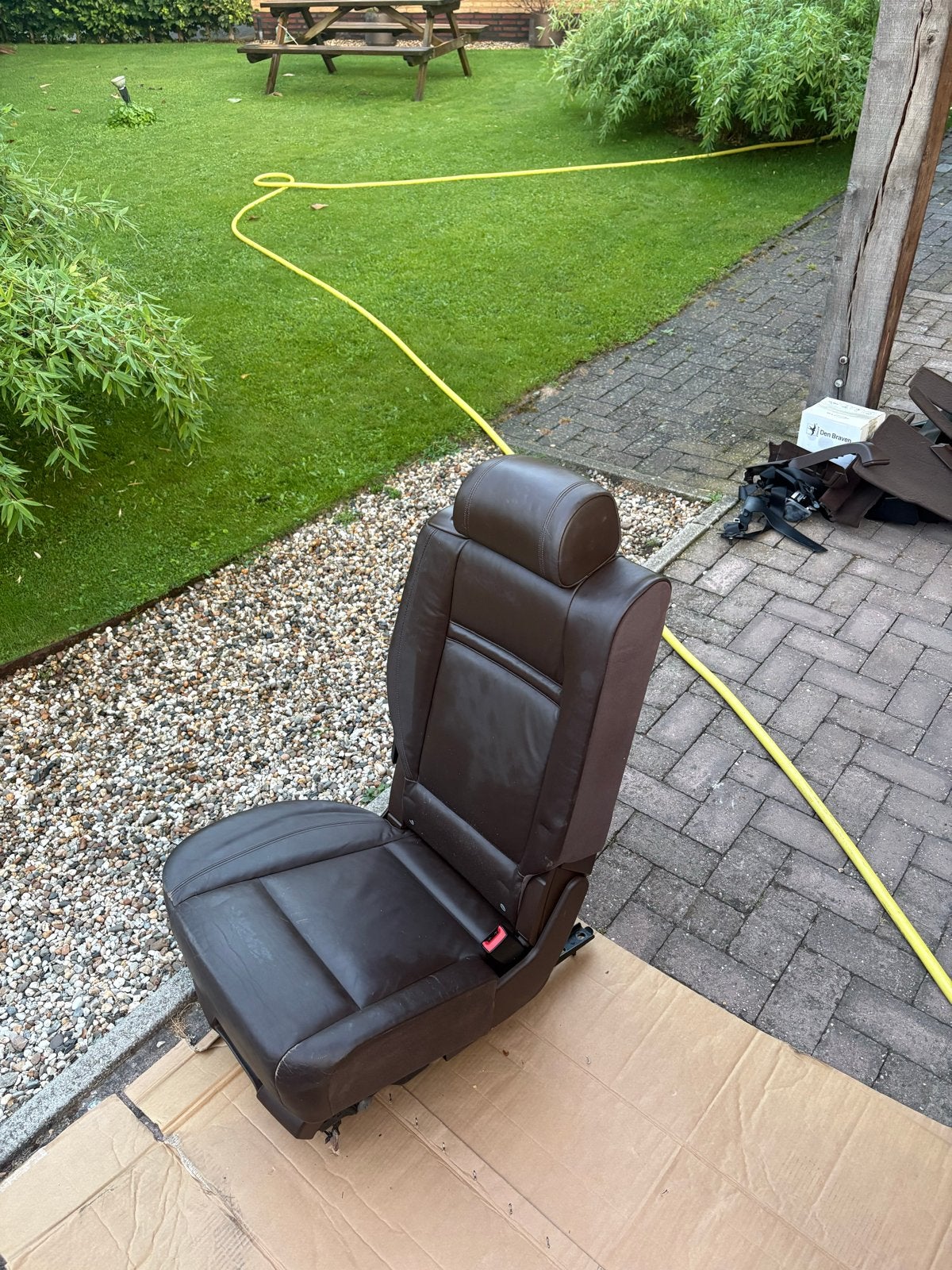 BMW X5 E70 Cognac Leder Achterbank Compleet met Tapijten, Ophalen, Gebruikt, BMW