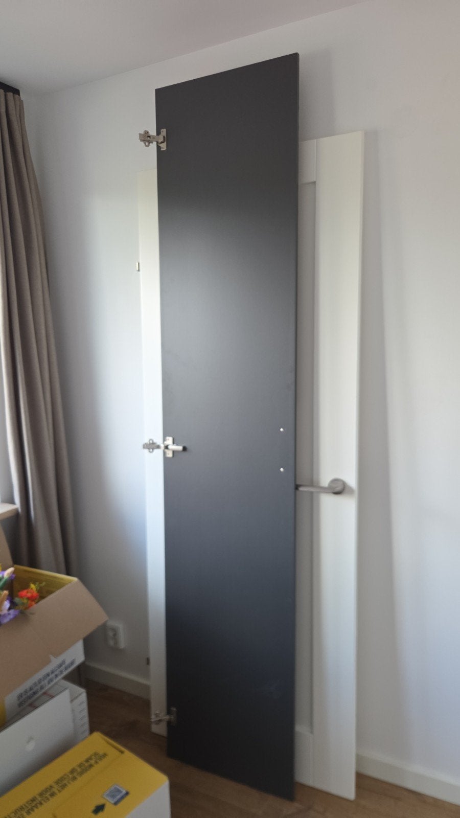 Ikea hoekkast onderdelen: grijze deur, planken, zijkant, Ophalen, Gebruikt, 200 cm of meer, 50 tot 100 cm