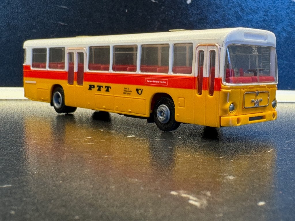 Bus-3495: Exclusief model -  M.A.N. Sü 240 Zwitserse Postbus, Ophalen of Verzenden, Nieuw, Bus of Vrachtwagen, Overige merken