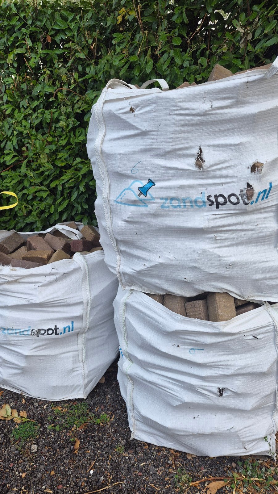 17.5m2 GEBAKKEN TIENDUIMERS. T.E.A.B. 3 BIGBAGS, Tuin en Terras, Ophalen of Verzenden, Beton, Klinkers