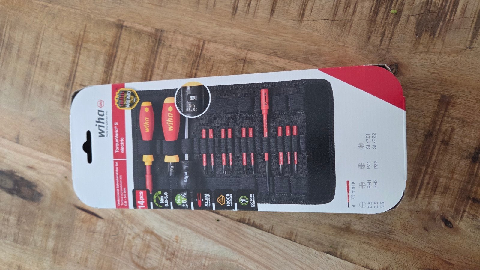 Wiha Momentschroevendraaierset electric 14-delig, Doe-het-zelf en Verbouw, Gereedschap | Handgereedschap, Ophalen of Verzenden