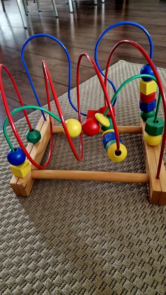 Kralenstructuur / houten motoriek spiraal, Ophalen of Verzenden