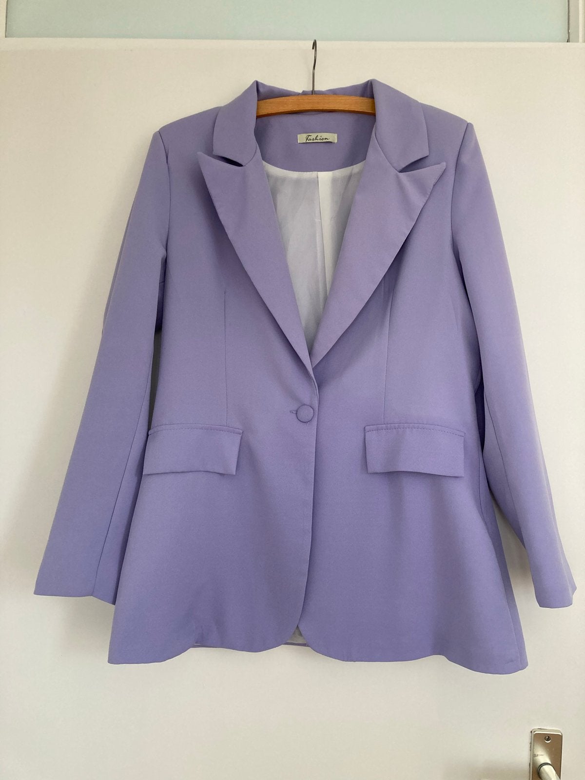 Lila blazer, maat L,, Paars, Maat 42/44 (L), Ophalen of Verzenden, Jasje