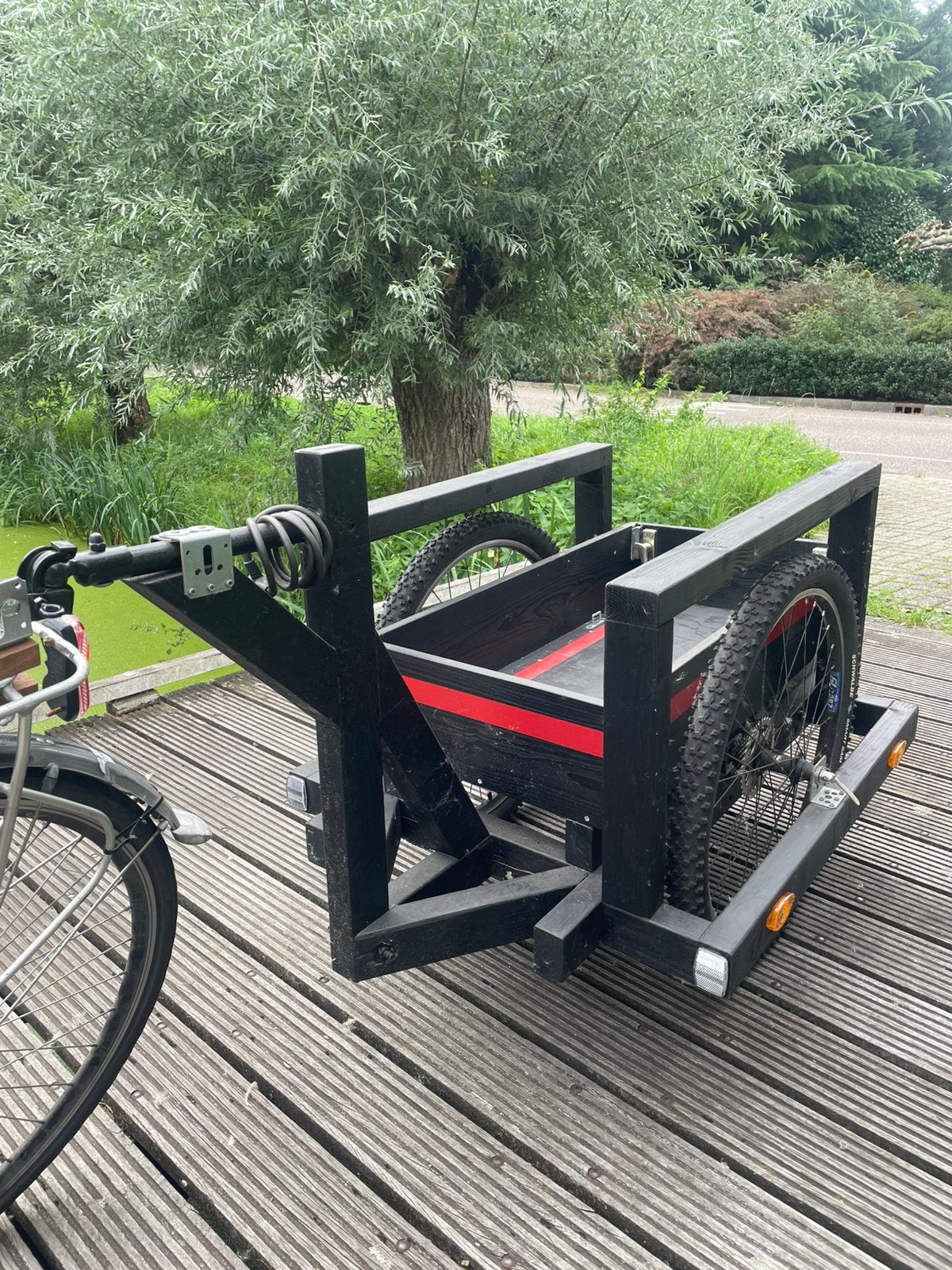 Universele fiets/scooter kar, Ophalen, Zo goed als nieuw, Bagagekar, 80 kg of meer