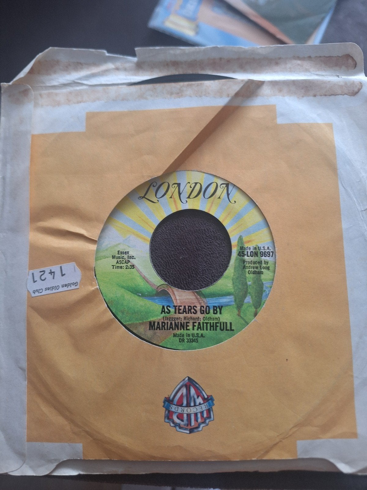 Marianne faithfull as tears go by, Ophalen of Verzenden, Gebruikt, Pop