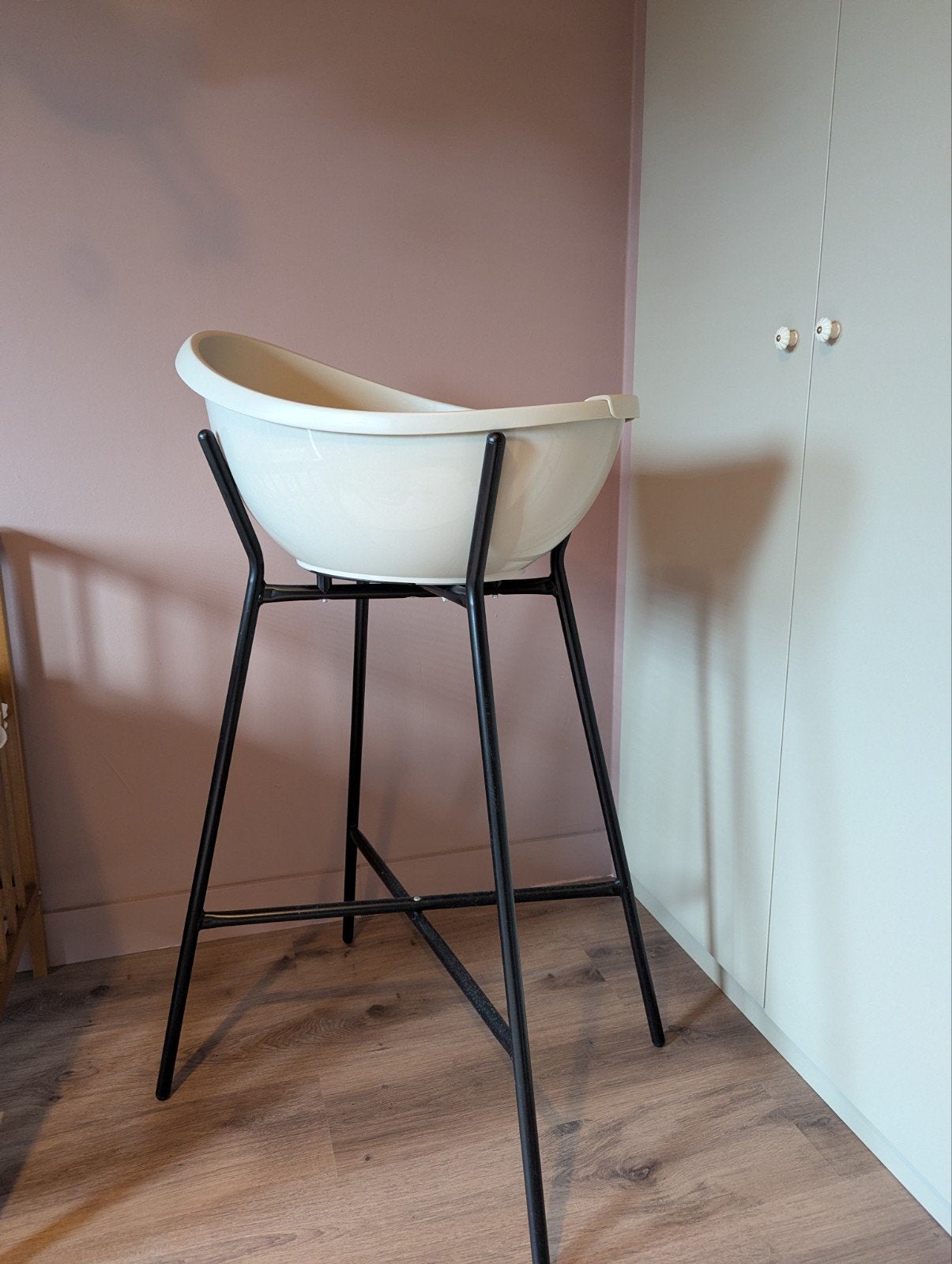 Puck babybadje met standaard, Huis en Inrichting, 1 kruk, Ophalen, Zo goed als nieuw