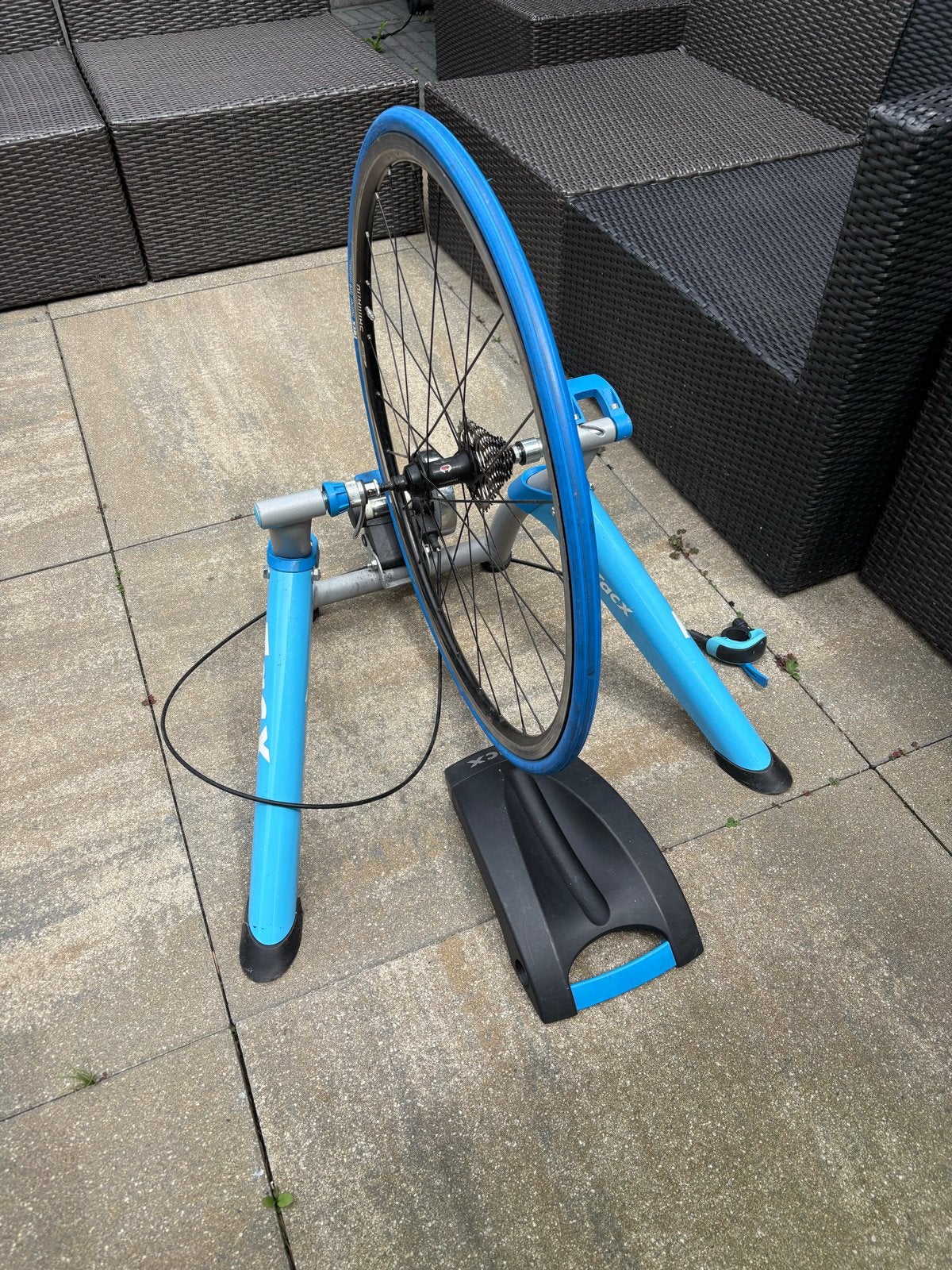 Tacx Satori fietstrainer met trainerband, Sport en Fitness, Wielrennen, Ophalen of Verzenden, Gebruikt, Overige typen
