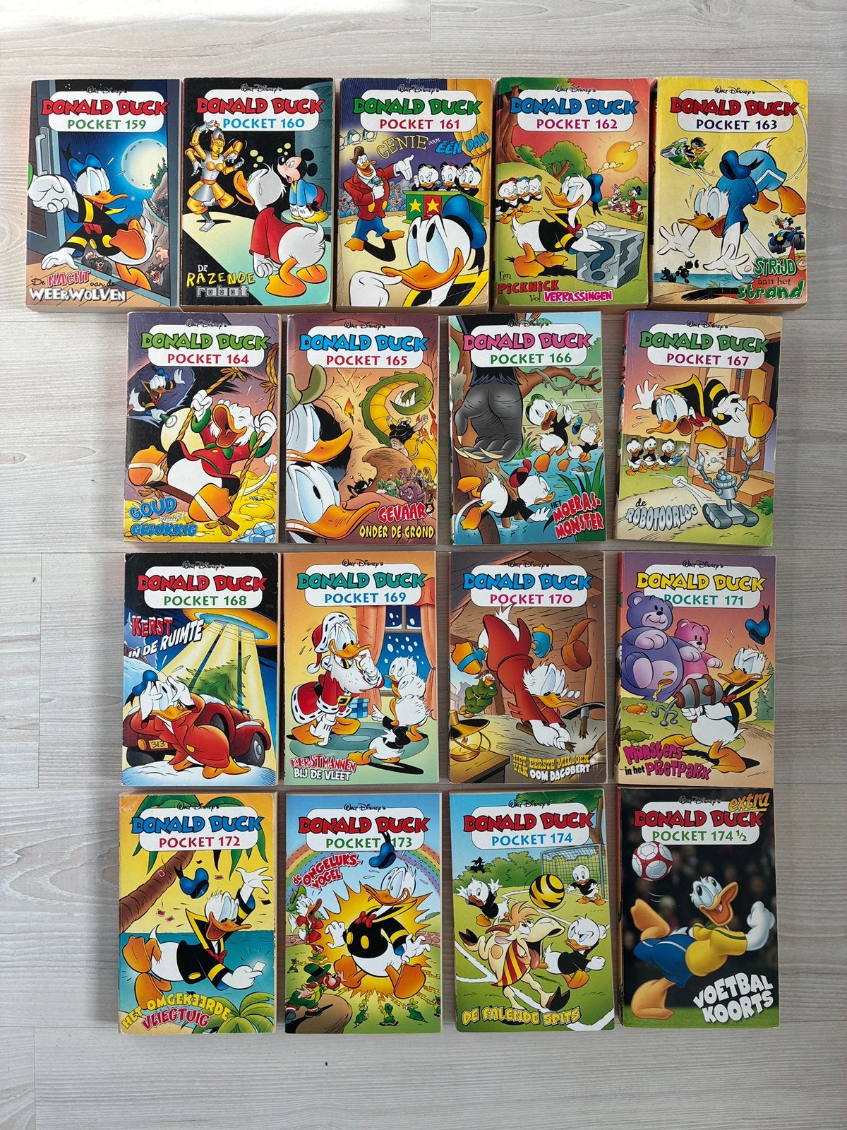 Donald Duck pockets complete rugtekening serie, Complete serie of reeks, Ophalen of Verzenden, Zo goed als nieuw, Europa