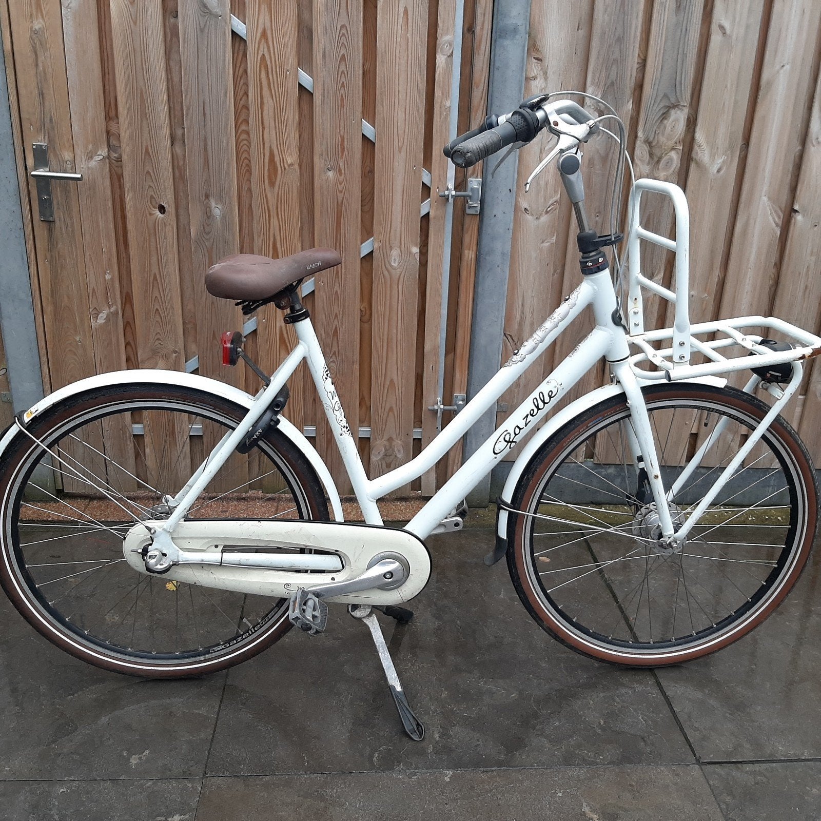 Gazelle Miss Grace transportfiets 28 inch 59 cm handremmen, Fietsen en Brommers, Ophalen, Gebruikt, Versnellingen, 56 cm of meer