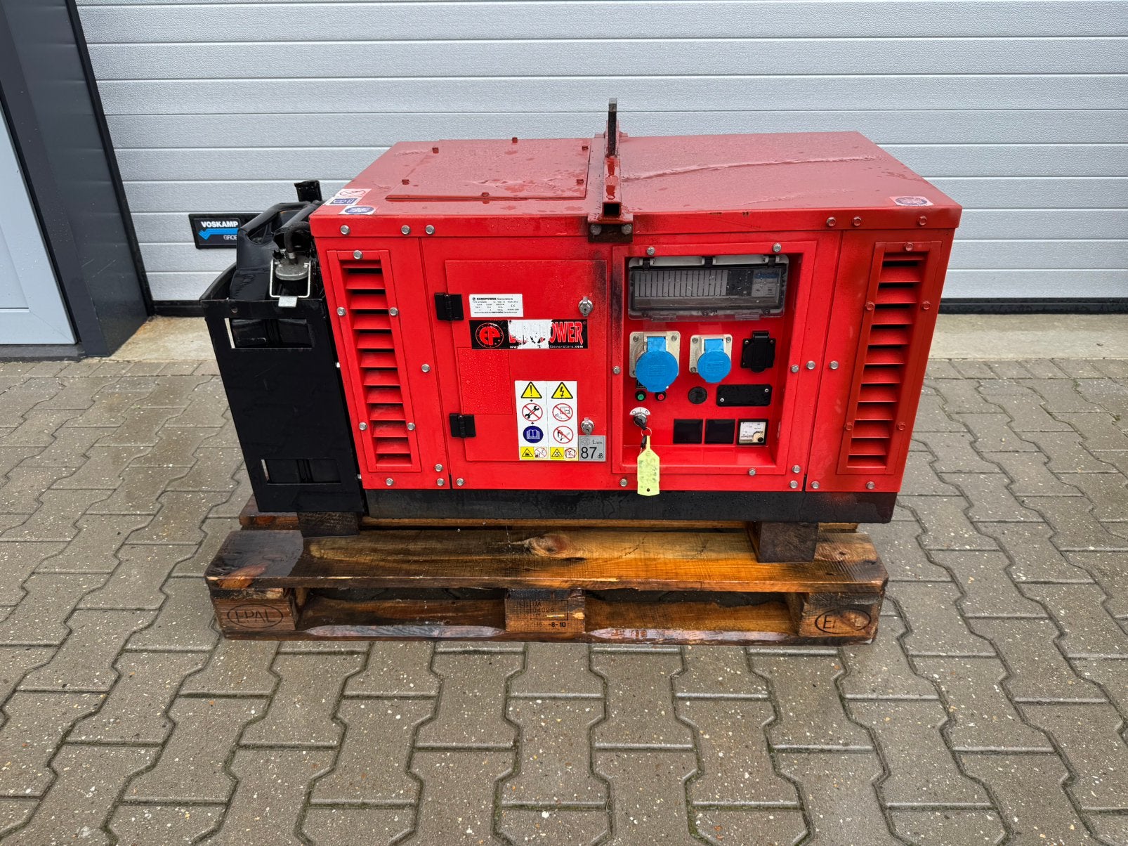 Europower 6 kva Honda aggregaat/generator, Ophalen of Verzenden, Zo goed als nieuw, Minder dan 5 kVA, Benzine