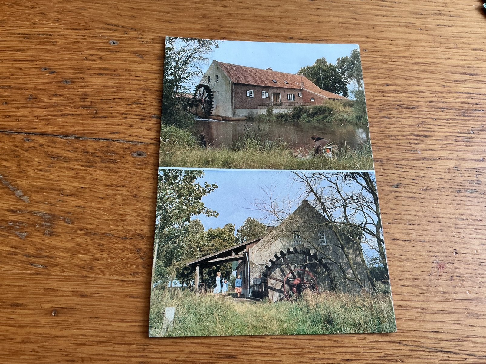 V297 Stramproy watermolen plakresten, Verzamelen, Ophalen of Verzenden