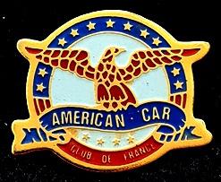 American Car - Club de France pin, Verzenden, Nieuw, Transport, Speldje of Pin