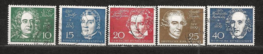 Muziek BRD 315-319 e.a. muziek, Ophalen of Verzenden, Overige thema's