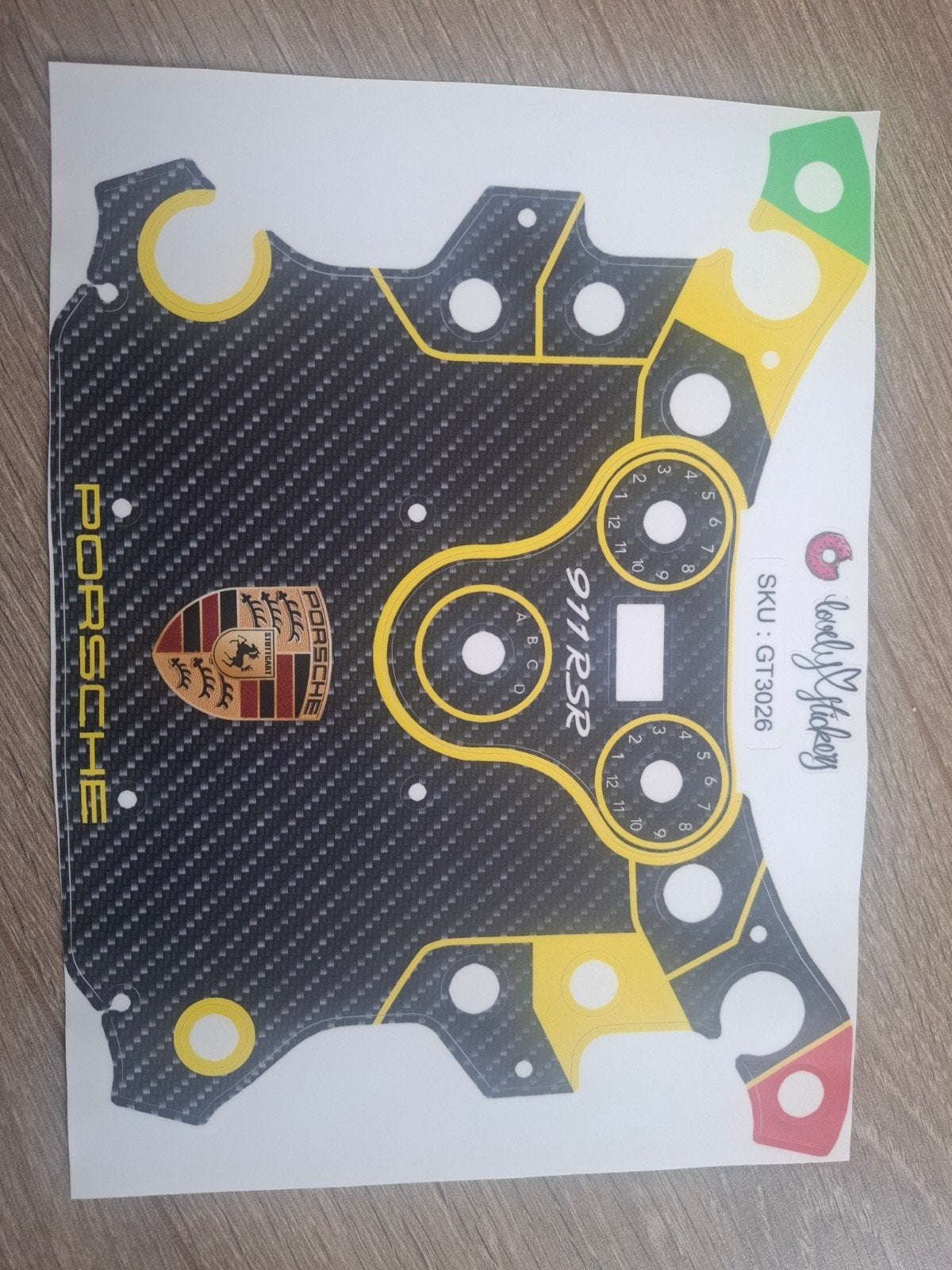 fanatec sticker mc laren gt3, Ophalen of Verzenden, Nieuw, Switch, Stuurtje of Sportattribuut