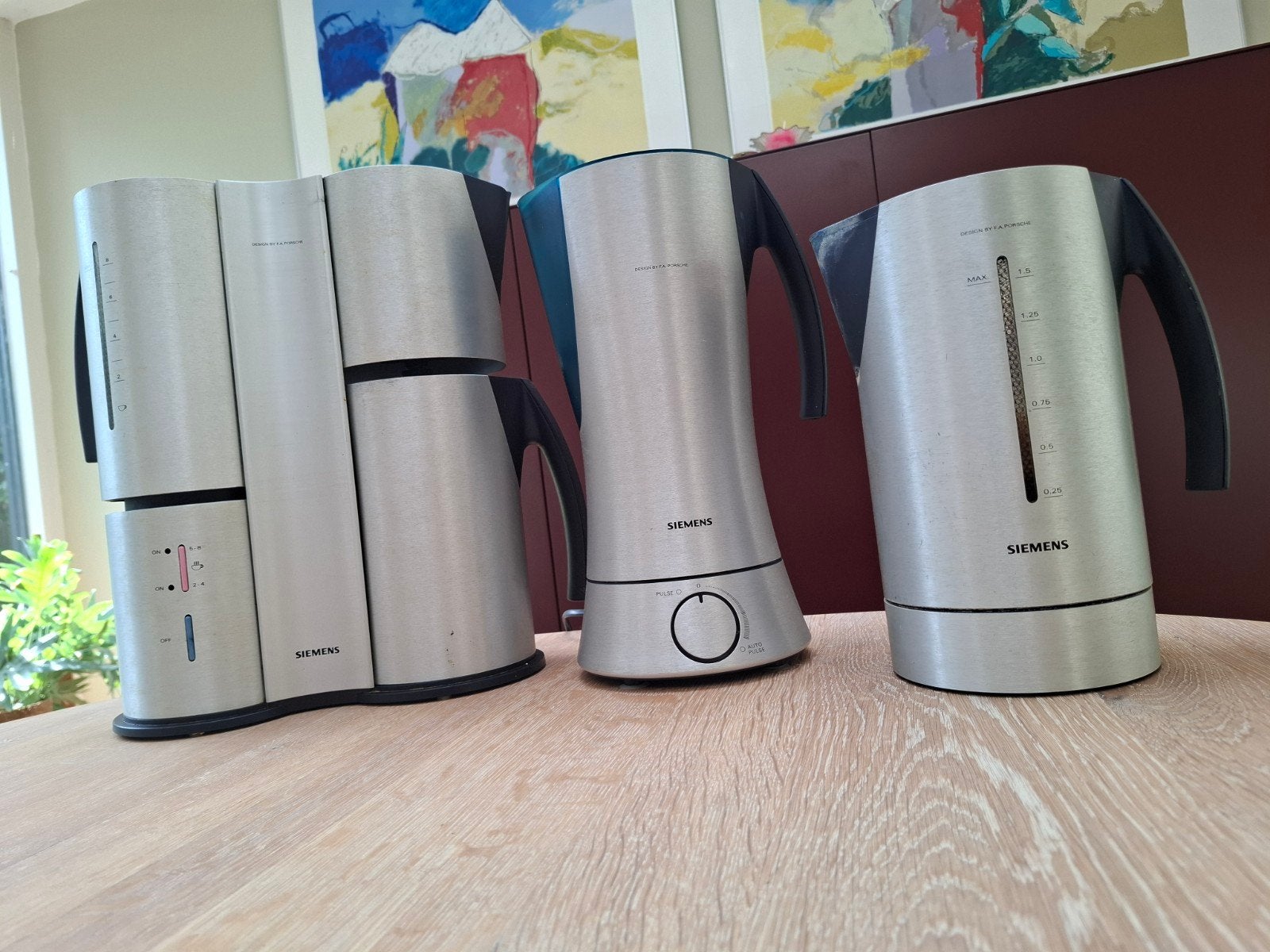 Siemens design by F.E. Porche Koffiezetapparaat en Waterkoke, Ophalen of Verzenden, Gebruikt, Koffiemachine, Gemalen koffie
