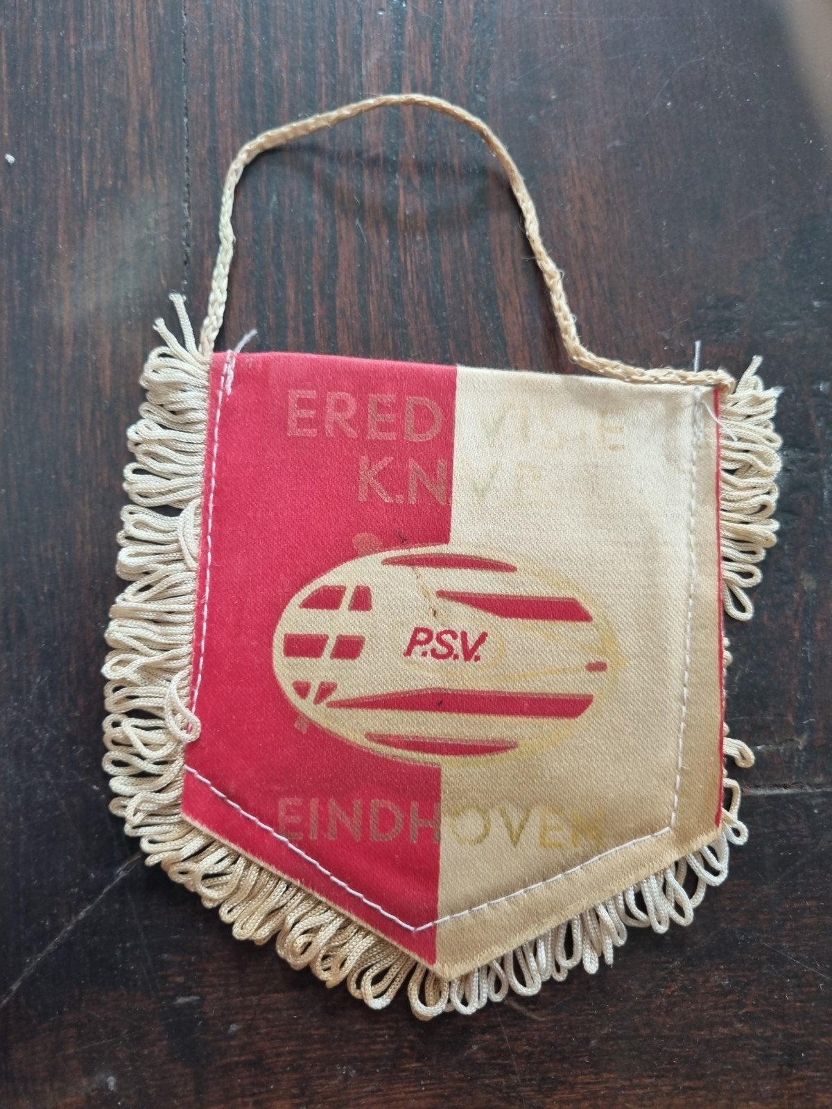Vintage PSV Vaantje - Eredivisie KNVB Eindhoven, Ophalen of Verzenden, Gebruikt, PSV, Vaantje of Sjaal
