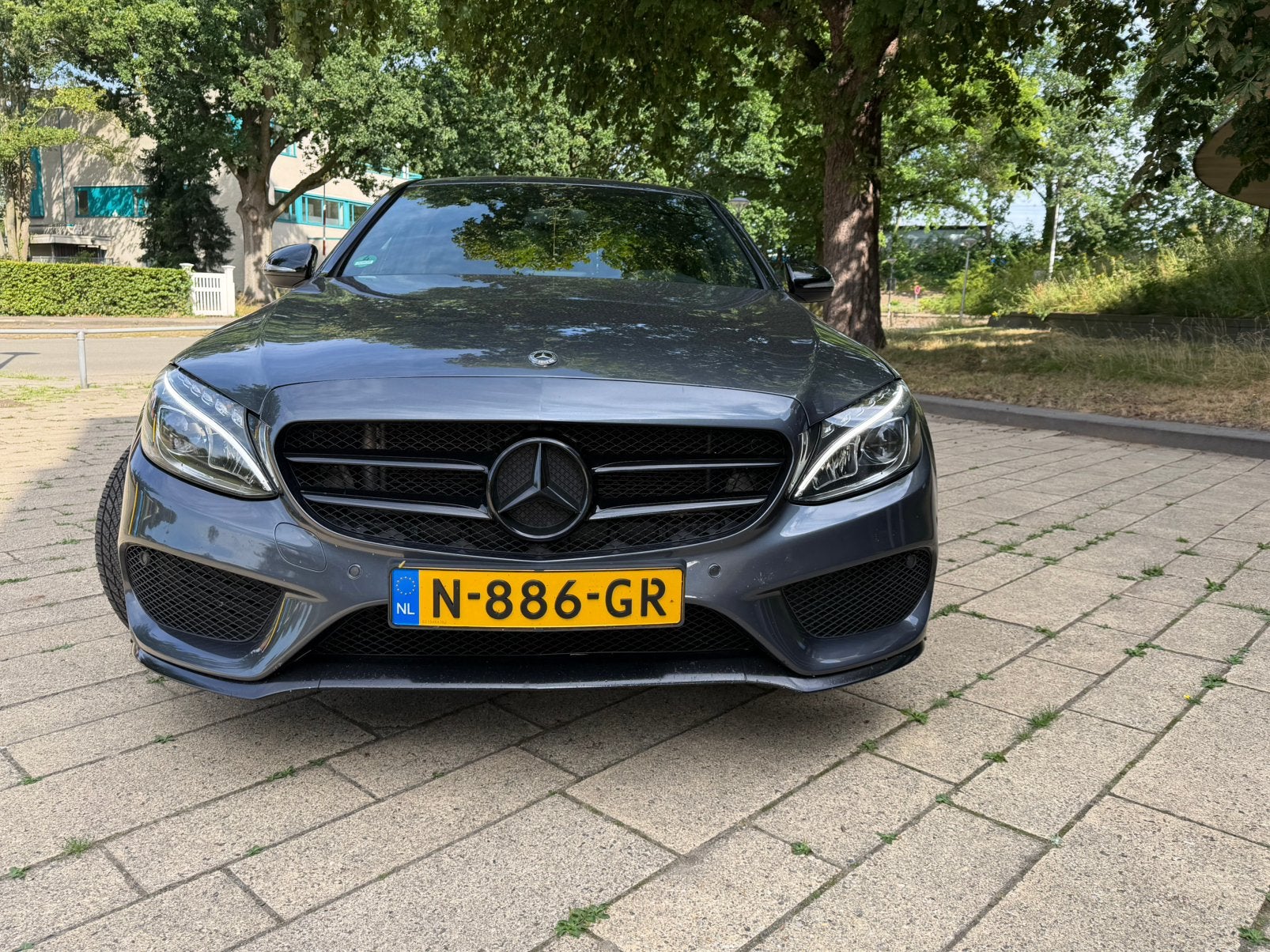Mercedes-Benz C-Klasse C180 1.6 115KW Aut7 2015 Grijs, Auto's, Mercedes-Benz, Automaat, 1800 kg, 1595 cc, Particulier