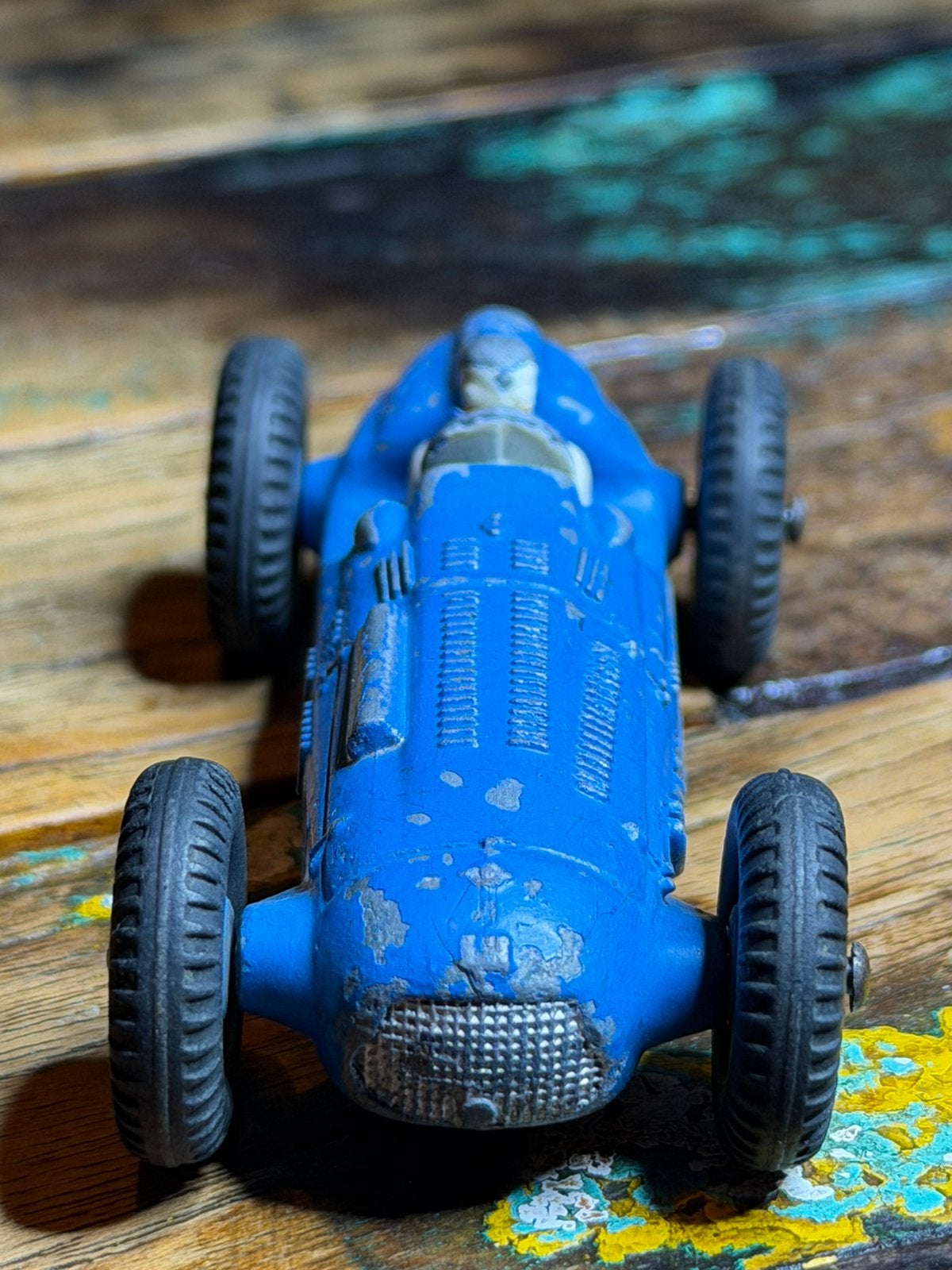 Originele Franse Dinky Toys 23H Talbot-Lago – blauwe velgen, Ophalen of Verzenden, Gebruikt, Auto, Dinky Toys
