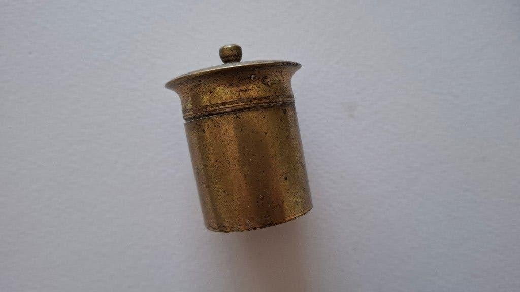 messing potje dia 45 mm, Antiek en Kunst, Antiek | Koper en Brons, Ophalen of Verzenden
