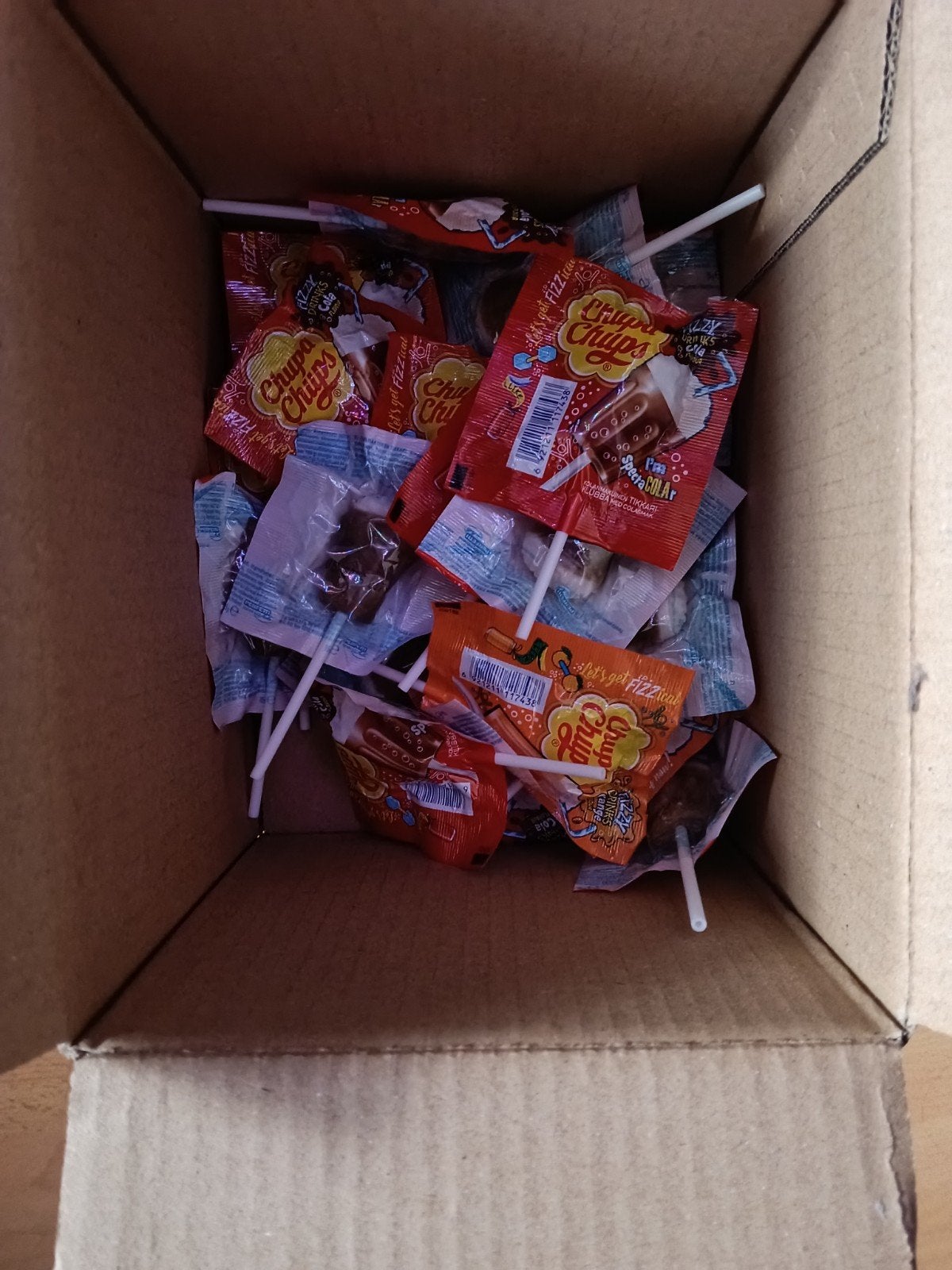 Chupa chups lolly's, Ophalen