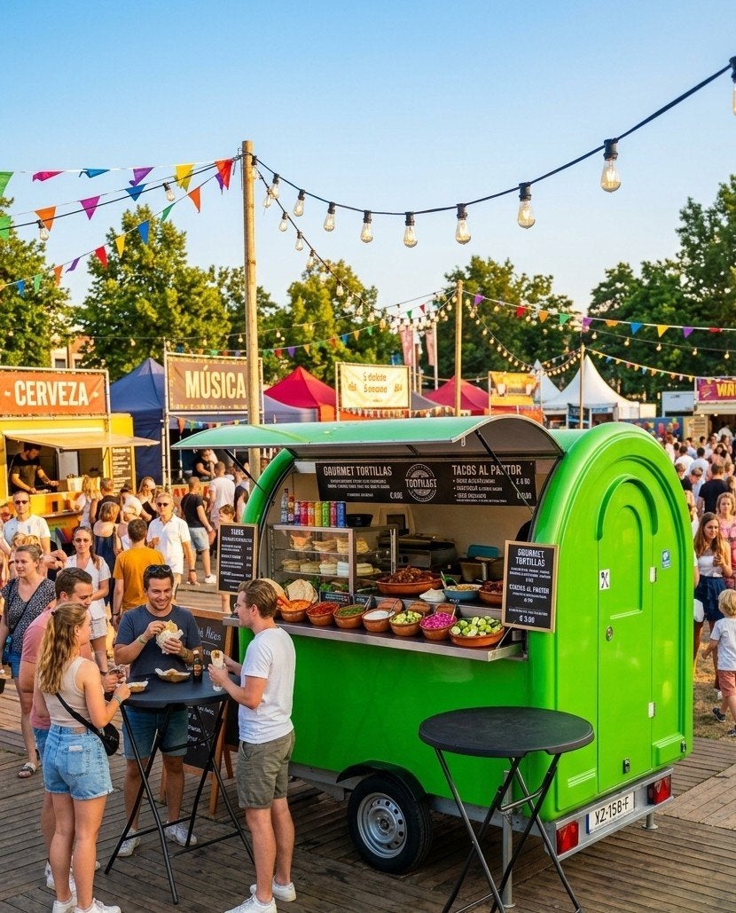 Te huur: Moderne Foodtruck/ Foodtrailer / Kraam huren, Ophalen of Verzenden, Overige