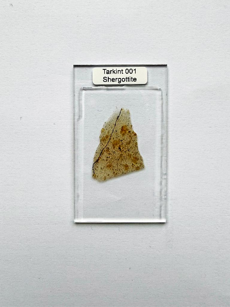 Microscopische slijpplaatje van een MARS Meteoriet, Ophalen of Verzenden, Nieuw, Minder dan 400x, Onderdelen of Toebehoren