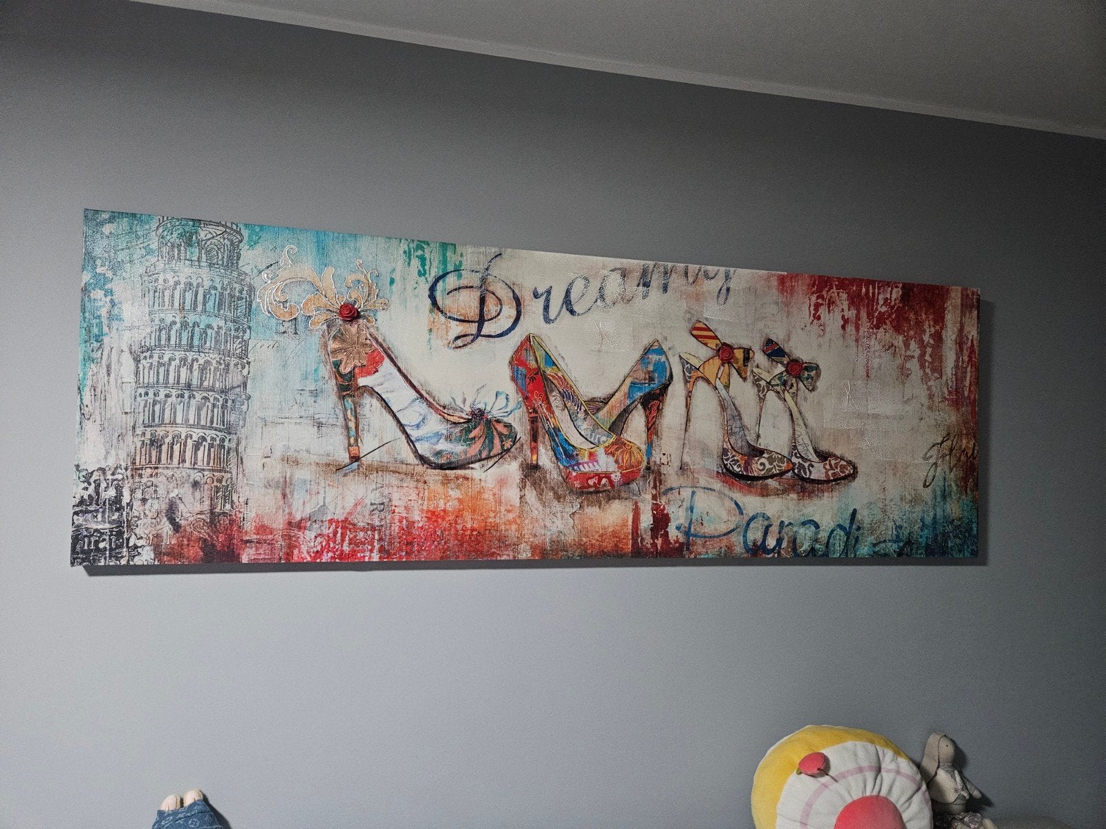 Canvas schilderij, 125 cm of meer, Ophalen of Verzenden, Zo goed als nieuw, Schilderij