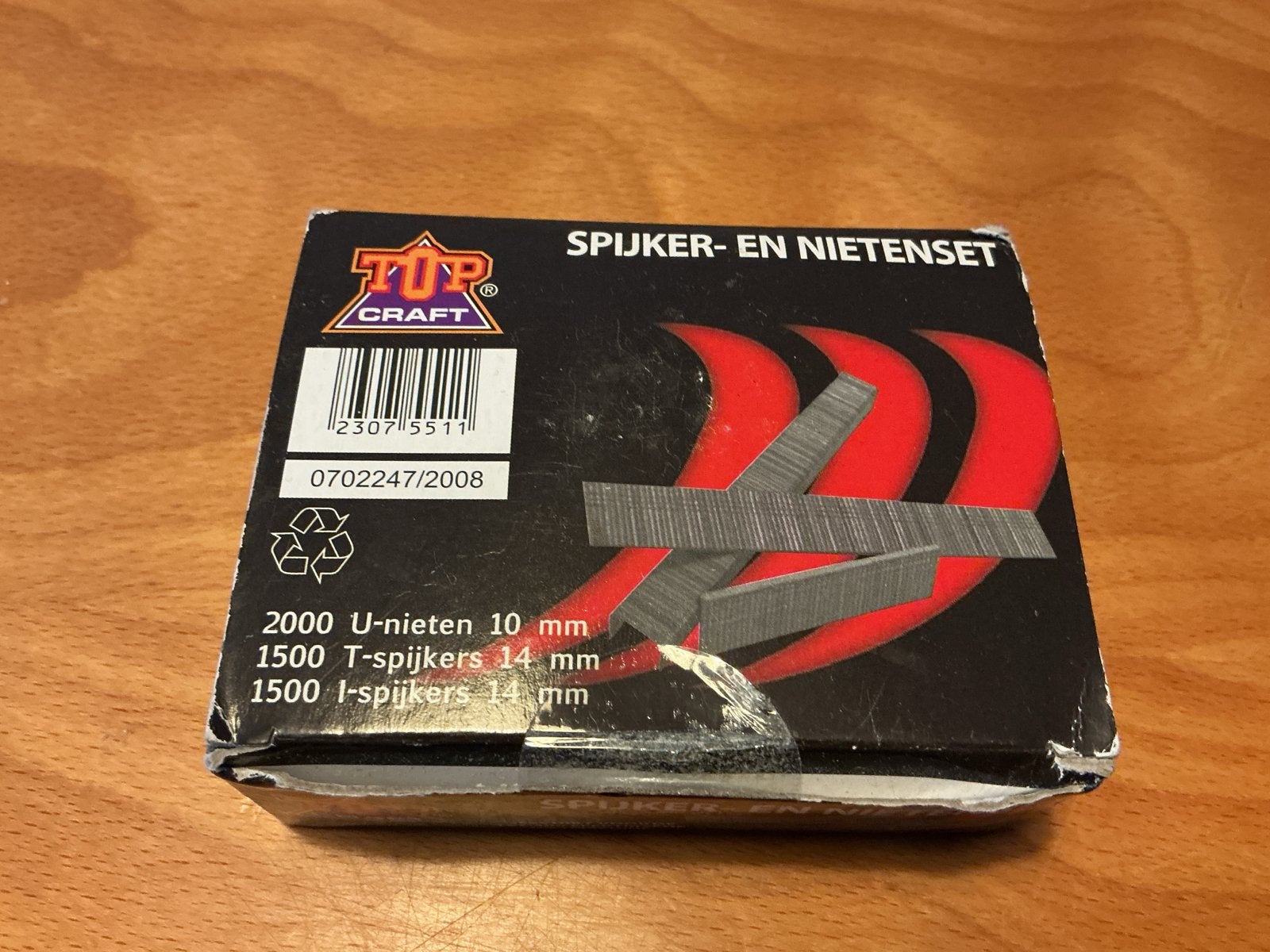 Top Craft Spijker- en Nietenset voor TET-200 Nietmachine, Doe-het-zelf en Verbouw, Ophalen of Verzenden, Nieuw, Tacker/nietmachine