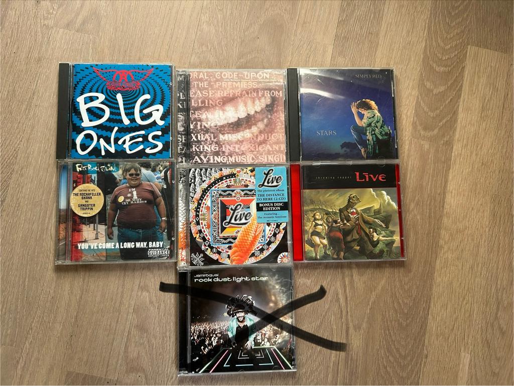 CD's: Aerosmith, Fatboy Slim, Live, Simply Red, K's Choice, Ophalen of Verzenden, Zo goed als nieuw, Poprock