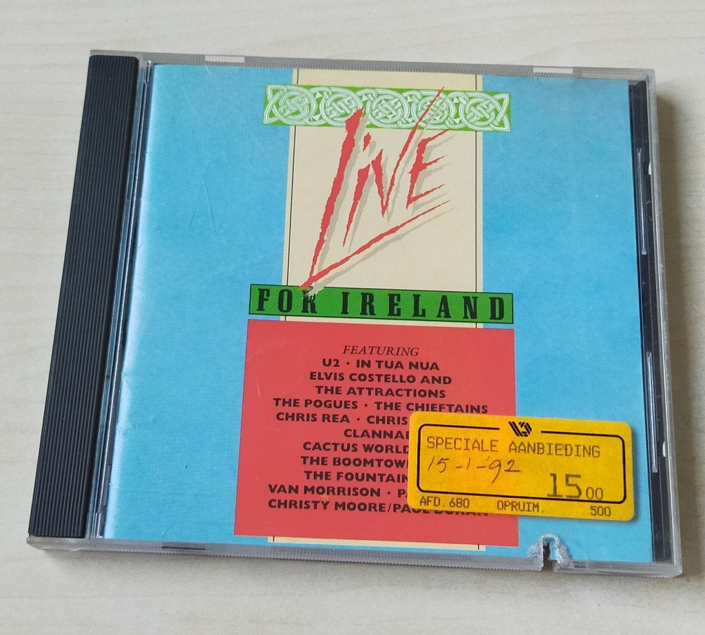 Live For Ireland CD 1988 U2 Clannad Van Morrison Pogues, Ophalen of Verzenden, Gebruikt, Pop